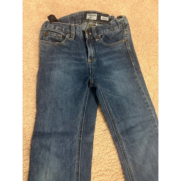 OshKosh BGosh Girls Bootcut Jeans Size 10 Adjustable Regular Denim Blue - Picture 2 of 6
